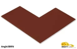 Mighty Line 3" Wide Solid BROWN Angle - Pack of 100