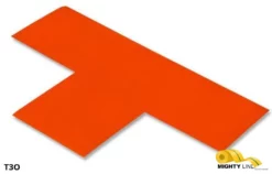 Mighty Line 3" Wide Solid ORANGE T - Pack of 100