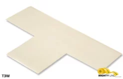 Mighty Line 3" Wide Solid WHITE T - Pack of 100