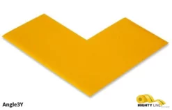 Mighty Line 3" Wide Solid YELLOW Angle - Pack of 100