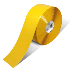 Mighty Line 4" YELLOW Solid Color Frigid Freezer Tape - 100' Roll