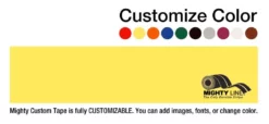 Custom Repeating Message Floor Tape - 1 Roll - 100' long - 4" wide