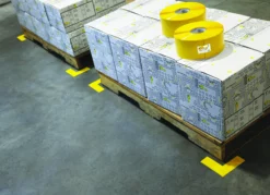 Mighty Line 4" Wide Solid YELLOW 8" Long Angle - Pack of 50