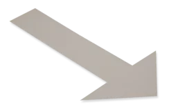 Mighty Line Solid GRAY Arrow - 10"x6" - Pack of 50