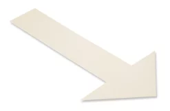 Mighty Line, White, Arrow, 10" by 6", pack of 50