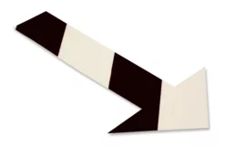 Mighty Line, White and Black Chevron, Arrow, 10" by 6", pack of 50