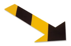 Mighty Line, Yellow and Black Chevron, Arrow, 10" by 6", pack of 50