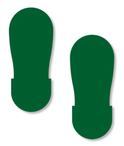 Mighty Line GREEN BIG Footprint - 12" Wide - Pack of 50