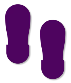 Mighty Line PURPLE BIG Footprint - 12" Wide - Pack of 50