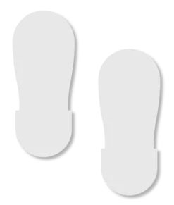 Mighty Line WHITE BIG Footprint - 12" Wide - Pack of 50