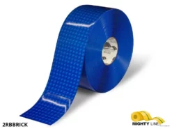 Mighty Line 2" Blue Brick Safety Floor Tape - 100' Roll