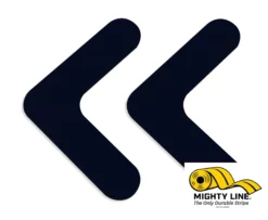 Black Mighty Line 1" Solid Color Rounded Angles. 100PK.