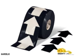 Mighty Line 4" Black Arrow Pop Out Tape,280 PCS