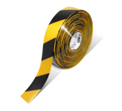 Mighty Line 2" Yellow Tape with Black Chevrons - 100' Roll