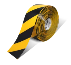 Mighty Line 4" Yellow Tape with Black Chevrons - 100' Roll