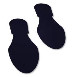 Mighty Line Solid Colored BLACK 9.5"W Footprint - Pack of 50