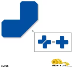 Mighty Line 2" Blue Half Angle - Pack of 100