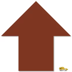 5.5" x 5.5" Brown Solid Color Mighty Line Arrows - 50 PK
