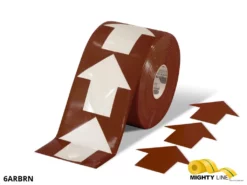Mighty Line 4" Brown Arrow Pop Out Tape,280 PCS
