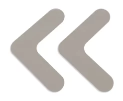Gray Mighty Line 1" Solid Color Rounded Angles. 100PK.