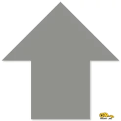 5.5" x 5.5" Gray Solid Color Mighty Line Arrows - 50 PK