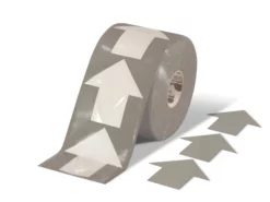 Mighty Line 5.5" Wide Solid Gray Arrow Roll 200 Arrows