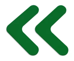 Green Mighty Line 1" Solid Color Rounded Angles. 100PK.