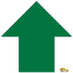 5.5" x 5.5" Green Solid Color Mighty Line Arrows - 50 PK