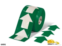 Mighty Line 5.5" Wide Solid Green Arrow Roll 200 Arrows
