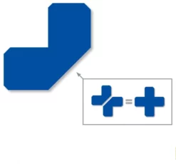 Mighty Line 2" Blue Half Angle - Pack of 100