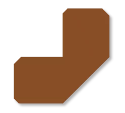 Mighty Line 2" Brown Half Angle - Pack of 100