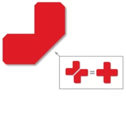 Mighty Line 2" Red Half Angle - Pack of 100