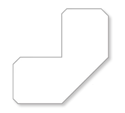 Mighty Line 2" White Half Angle - Pack of 100