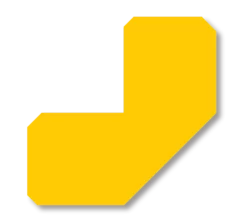 Mighty Line 2" Yellow Half Angle - Pack of 100