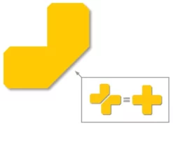 Mighty Line 2" Yellow Half Angle - Pack of 100