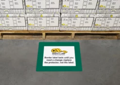 Mighty Line Shield Label Protectors, Green, 12.5" x 15" (8.5"x11" window), 20 PK