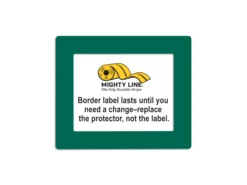 Mighty Line Shield Label Protectors, Green, 12.5" x 15" (8.5"x11" window), 20 PK