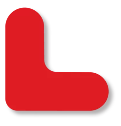 Mighty Line 3/4" Wide Solid Red Mini Corner Pack of 108