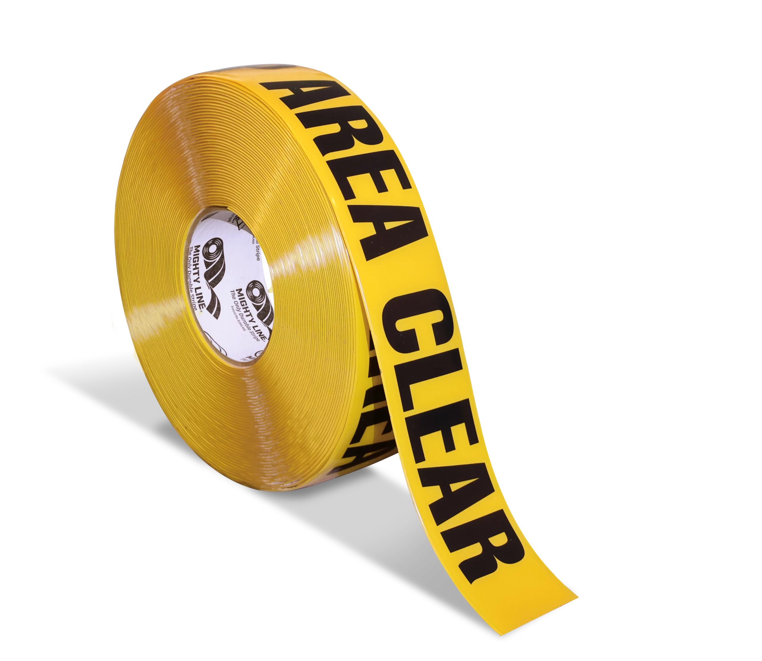 KEEP AREA CLEAR Mighty Line Repeating Message Floor Tape, 2" Wide, 100' Long Rolls