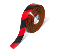 Mighty Line 2" Red Tape with Black Chevrons - 100' Roll
