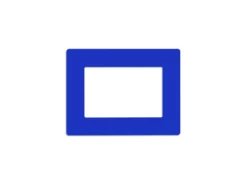 Mighty Line Shield Label Protectors, Blue, 9.5" x 12.5" (5.5"x8.5" window), 20 PK