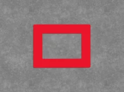 Mighty Line Shield Label Protectors, Red, 9.5" x 12.5" (5.5"x8.5" window), 20 PK