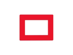 Mighty Line Shield Label Protectors, Red, 9.5" x 12.5" (5.5"x8.5" window), 20 PK