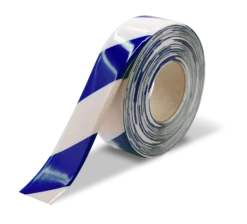 White and Blue Ultra Durable 30 MIL Floor Tape, 2" by 100' Roll