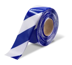 White and Blue Ultra Durable 30 MIL Floor Tape, 3" by 100' Roll