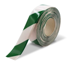 Blue and White Ultra Durable Chevron/Hazard 30 MIL Floor Tape, 2" by 100' Roll
