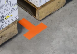 Mighty Line 2" Wide Solid ORANGE T - Pack of 100