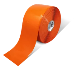 Mighty Line 6" ORANGE Solid Color Tape - 100' Roll