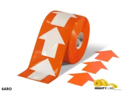 Mighty Line 4" Orange Arrow Pop Out Tape,280 PCS