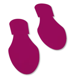 Mighty Line Solid Colored PURPLE 9.5"W Footprint - Pack of 50